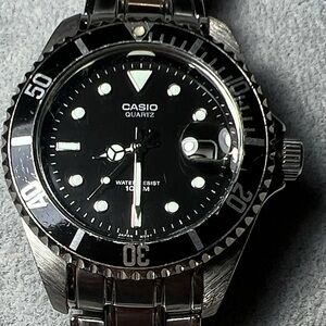 Casio MTD-1010 Black Dial Watch